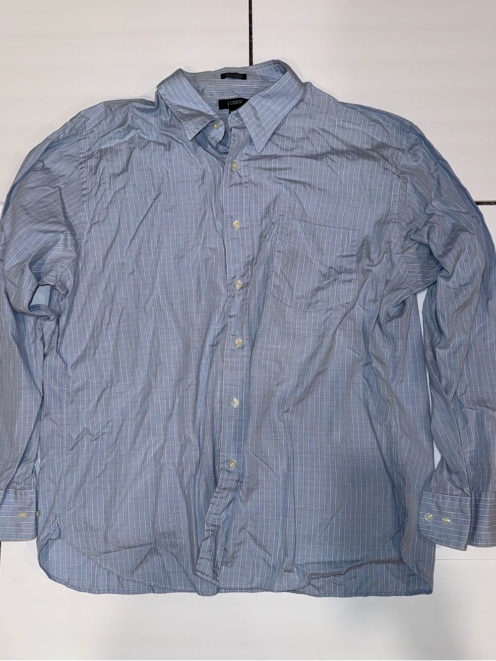 J. Crew Pale Blue Pinstripe Men's Dress Shirt